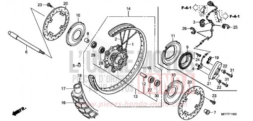 RUOTA ANTERIORE XL700VA8 di 2008